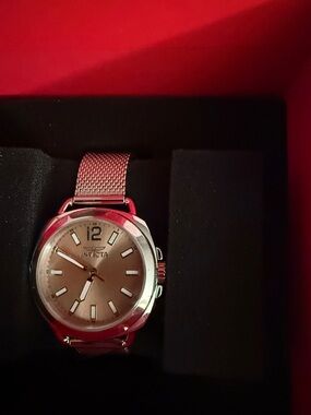 Invicta Silver Mesh Bracelet Watch - Silver Dial